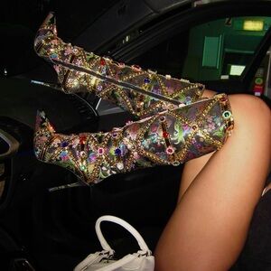 Azalea Wang Confident Embellished Boot